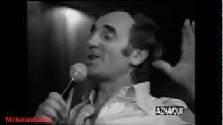 Charles Aznavour canta Il bosco e la riva  - Rai TV 1980